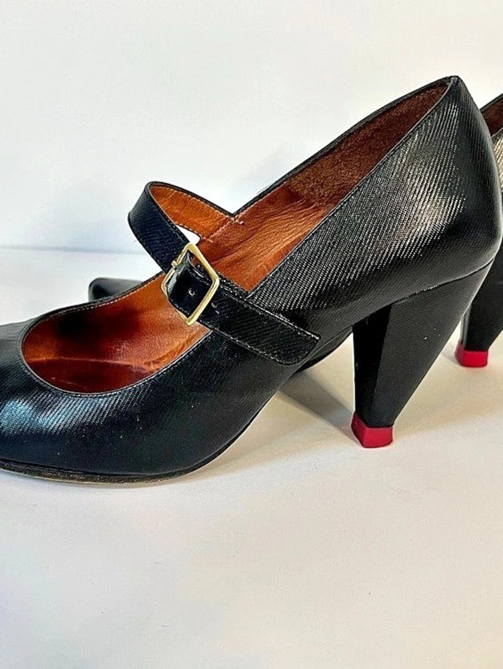 Chie Mihara Black Mary Jane Heels